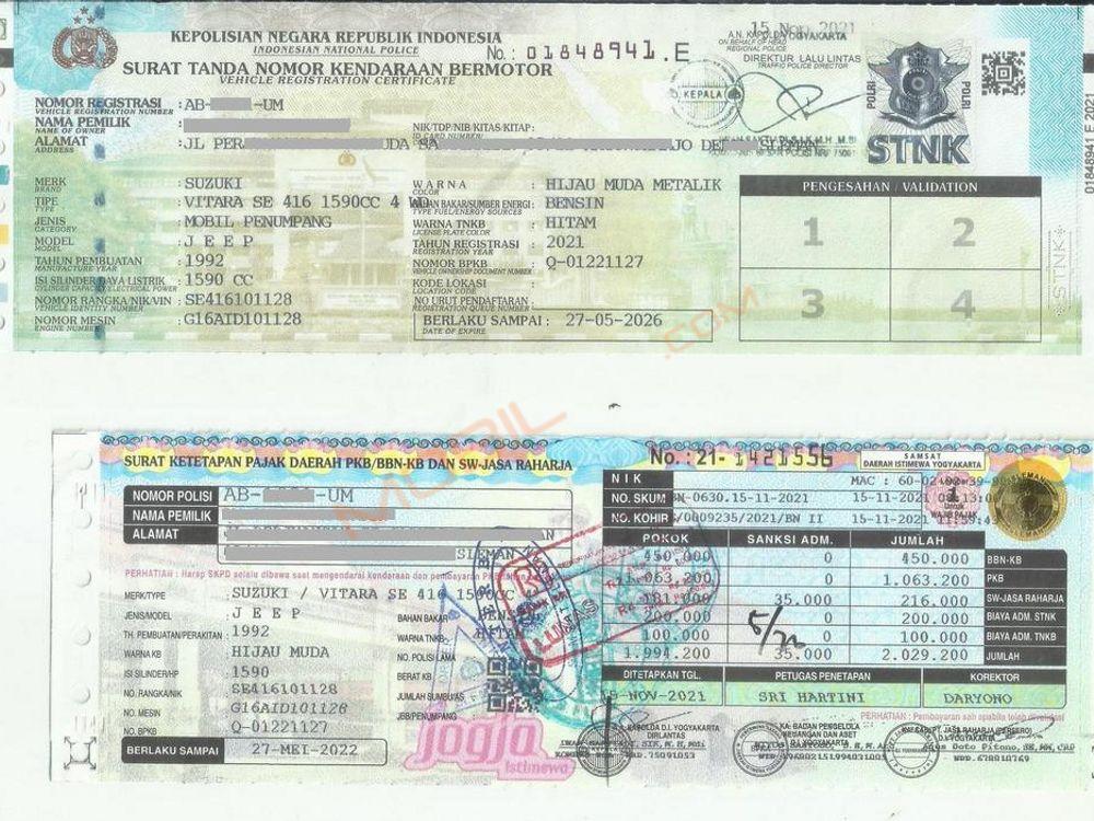 Mobil Suzuki Vitara 1995