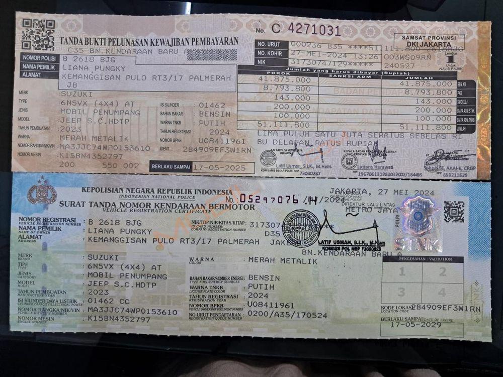 Mobil Suzuki Jimny 2023