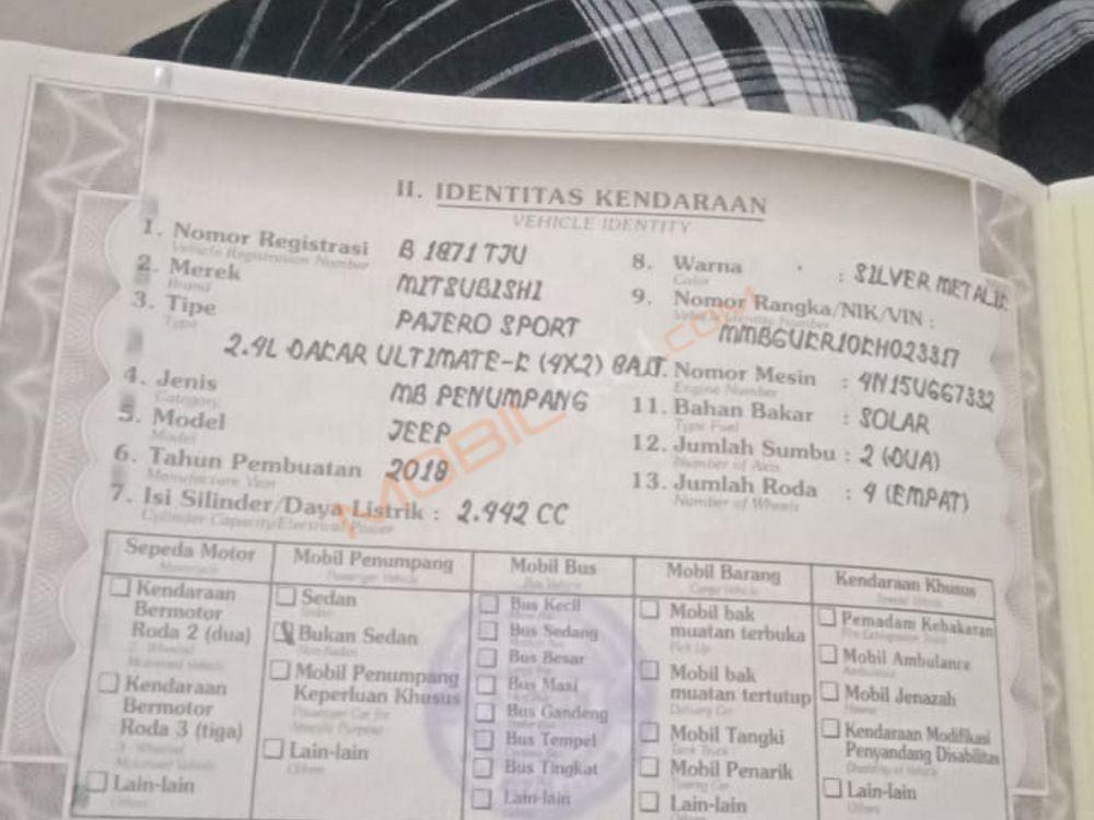 Mobil Mitsubishi Pajero Sport 2019