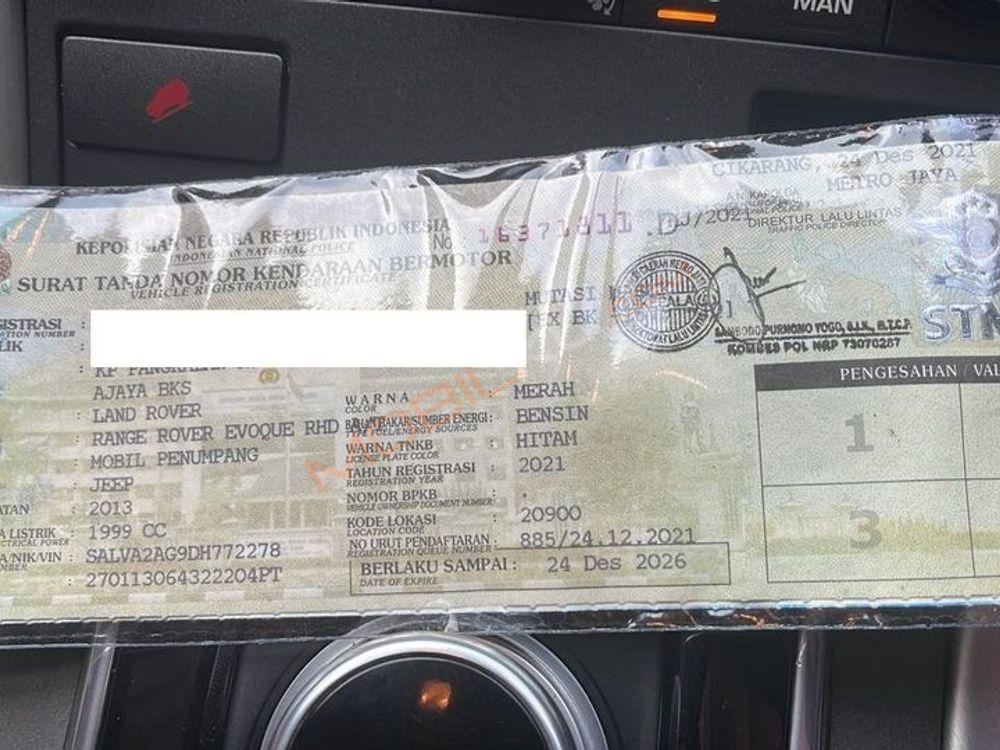 Mobil Range Rover Evoque 2013