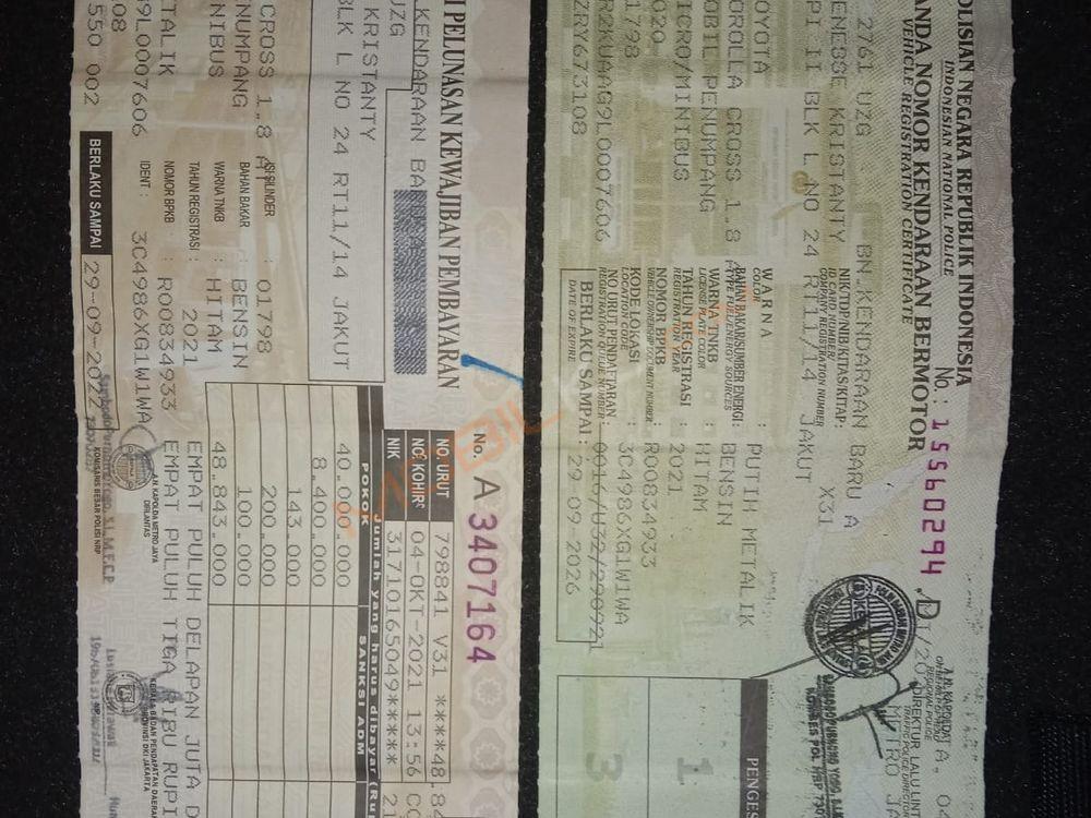 Mobil Toyota Corolla Cross 2020